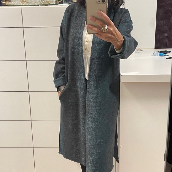 Gorgeous Eileen Fisher Open Front Cardigan Sweater Coat - Picture 3 of 12